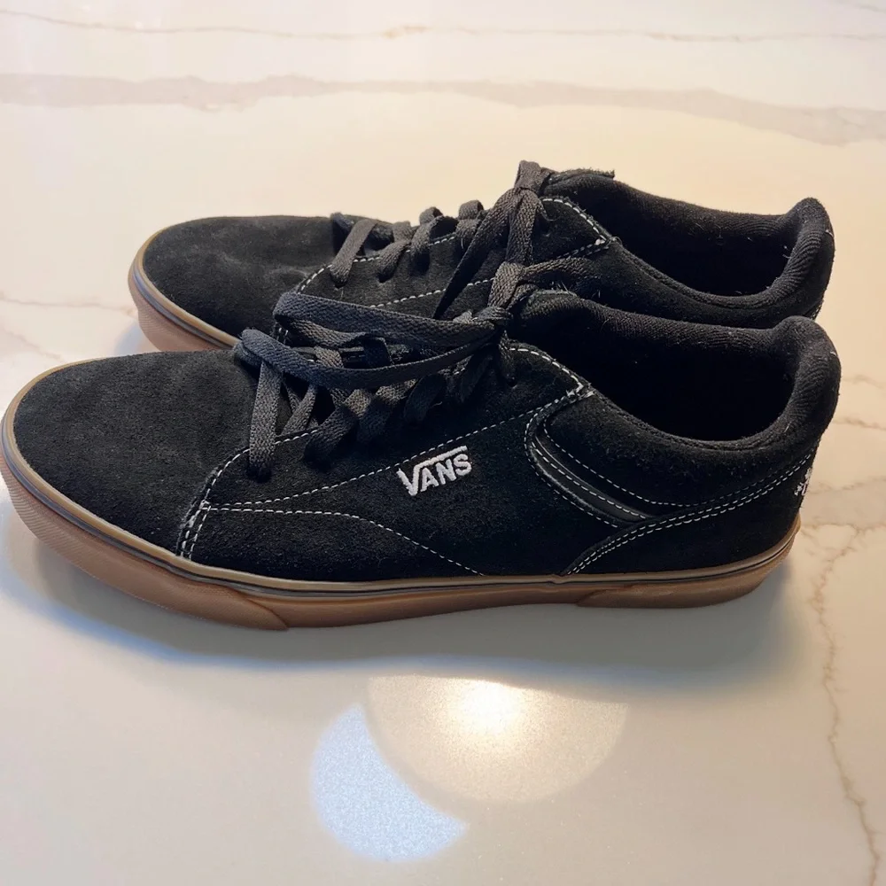 Vans Seldan Skate Black Embroidered Skull Low Sneakers - Picture 4 of 10